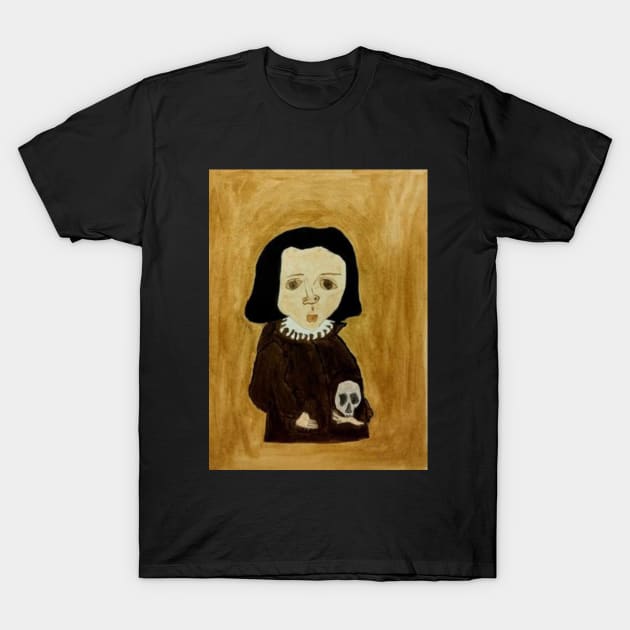 funny cute weird medieval kid painting T-Shirt by Wiwis1